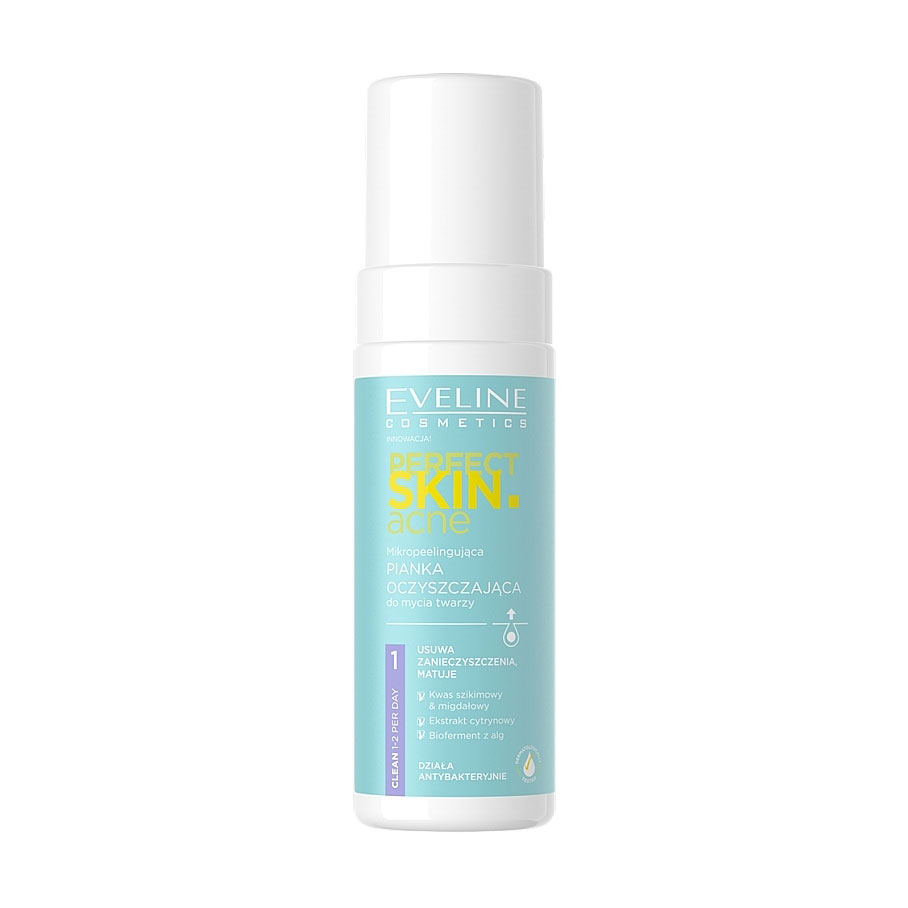 Пінка-пілінг для вмивання Eveline Perfect Skin Acne, 150 мл
