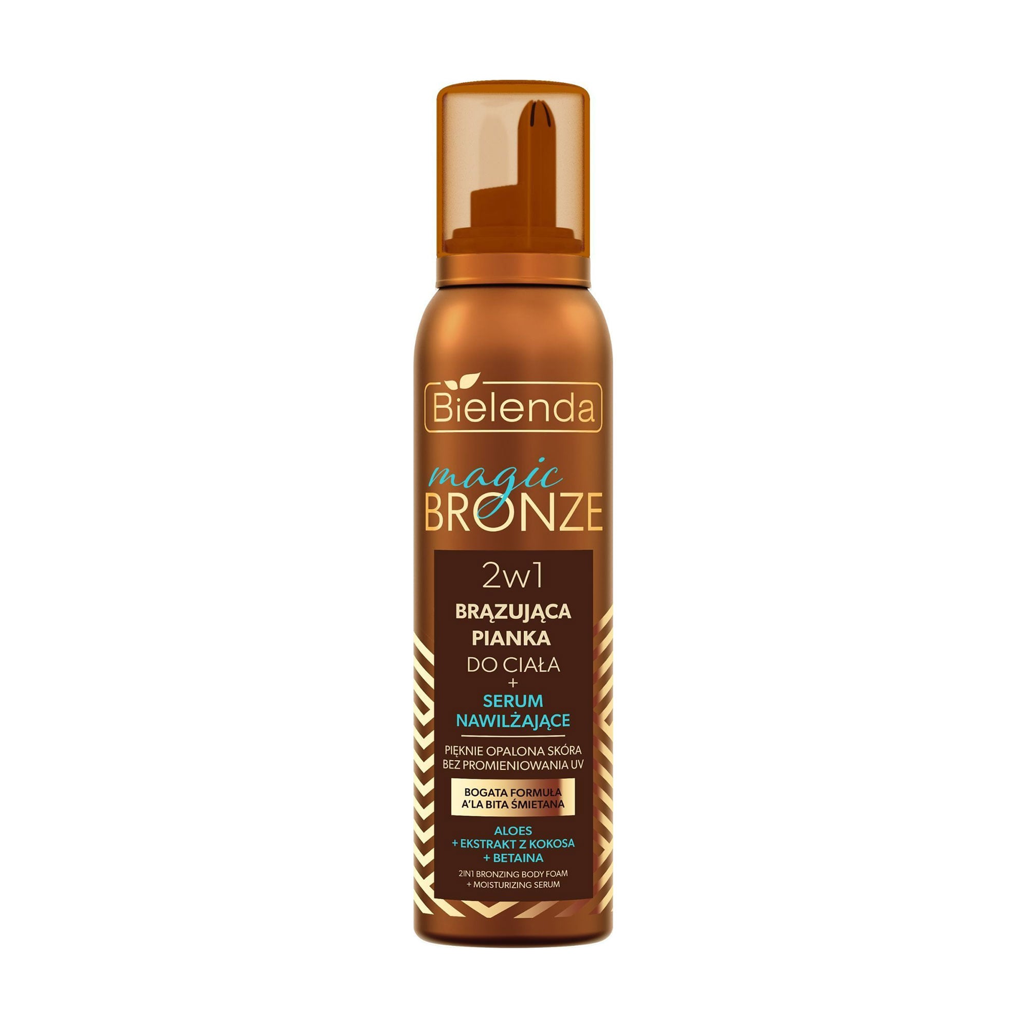 Пінка та зволожувальна сироватка для тіла 2 в 1 Bielenda Magic Bronze 2 in 1 Tanning Foam + Moisturizing Serum, 200 мл