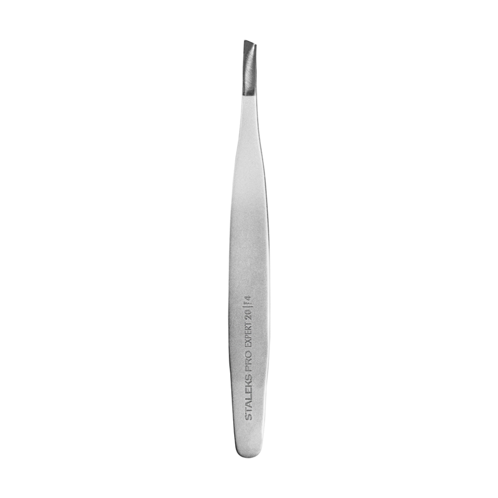 Пінцет для брів Staleks Pro Expert 20 Type 4 (вузькі скошені кромки) (TE-20/4)