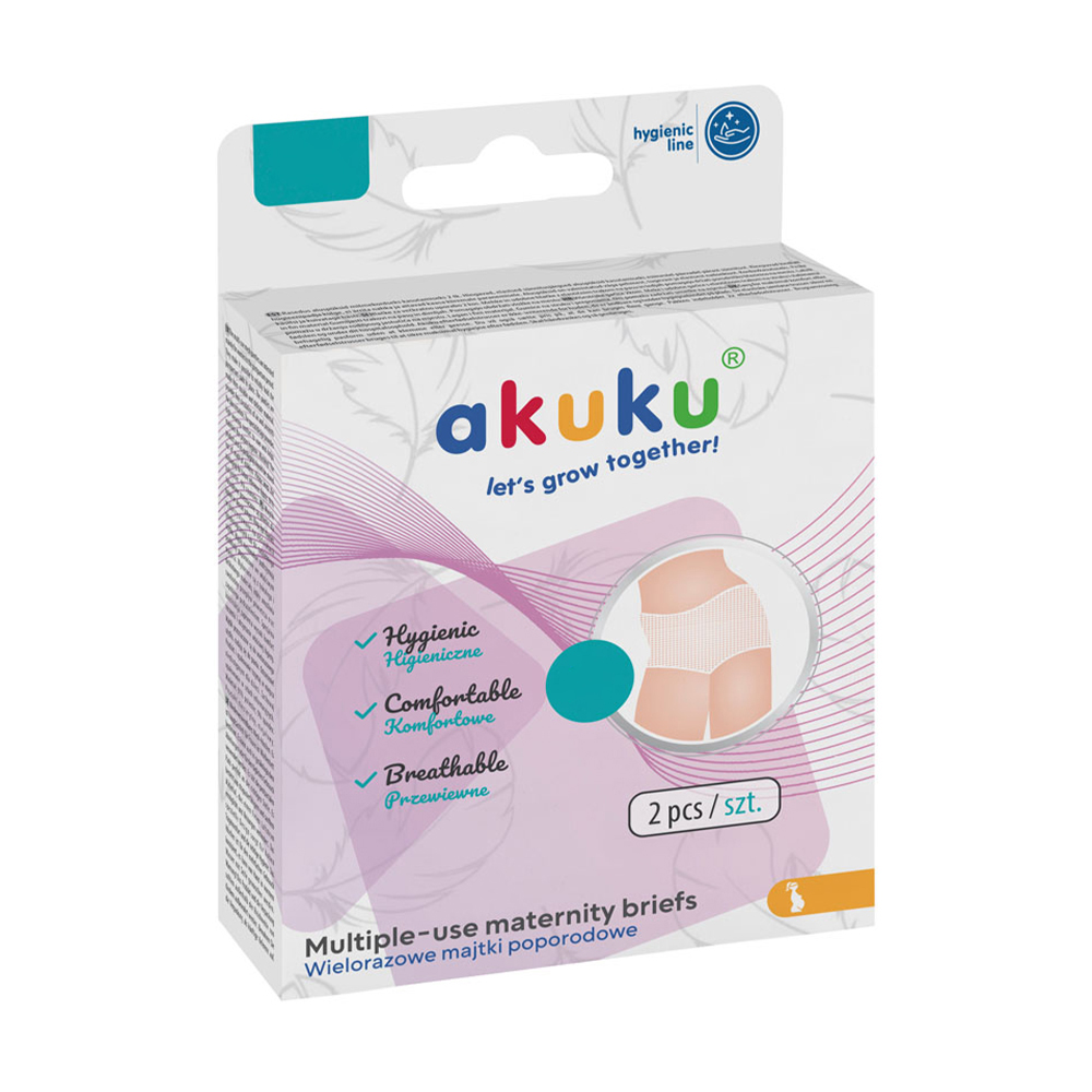 Післяпологові труси Akuku багаторазові, сітчасті, розмір L, 2 шт (A0234)