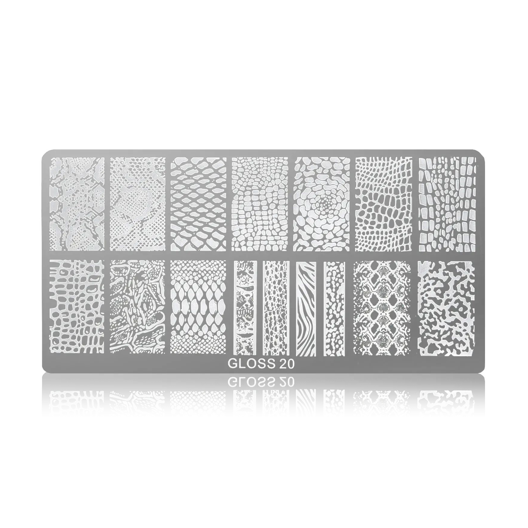 Пластина для стемпінгу Gloss 20, 6*12 см (312420)