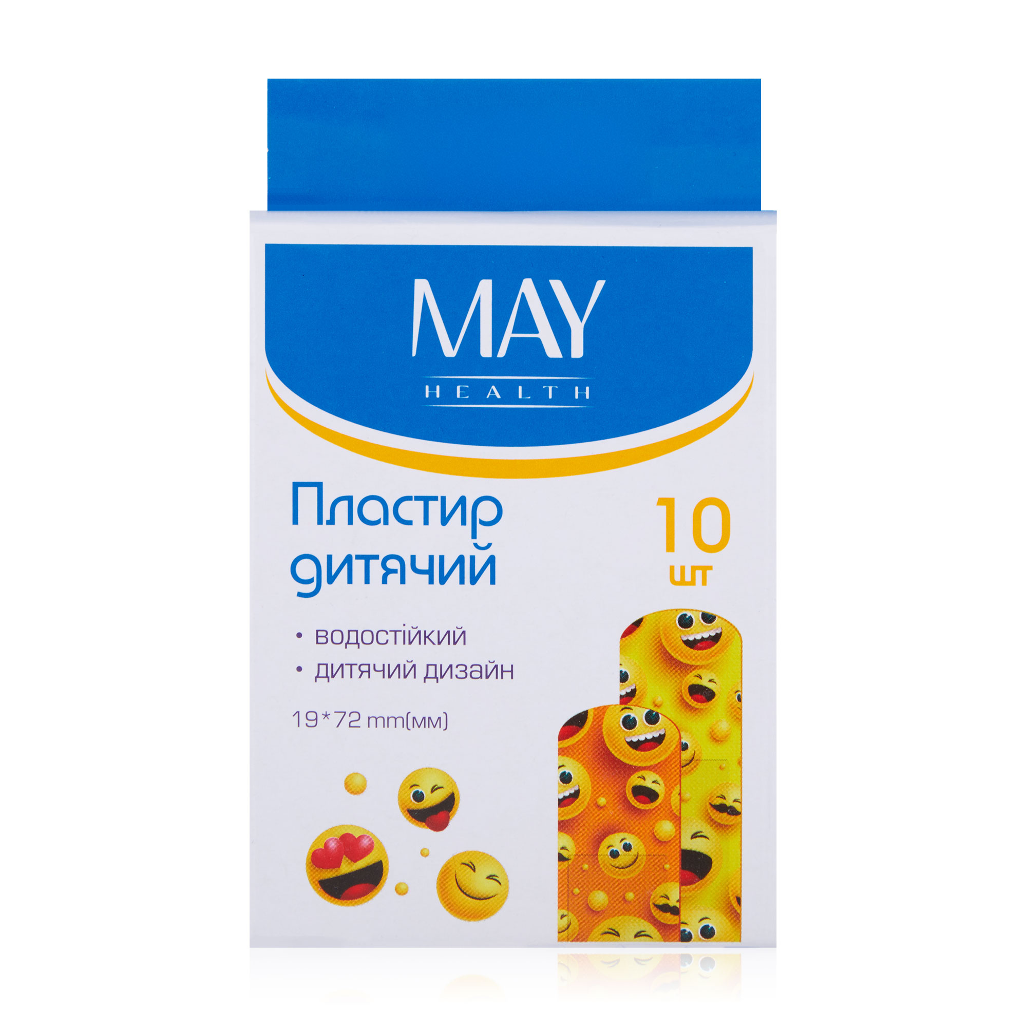 Пластир дитячій MAY Health 19*72 мм, 10 шт