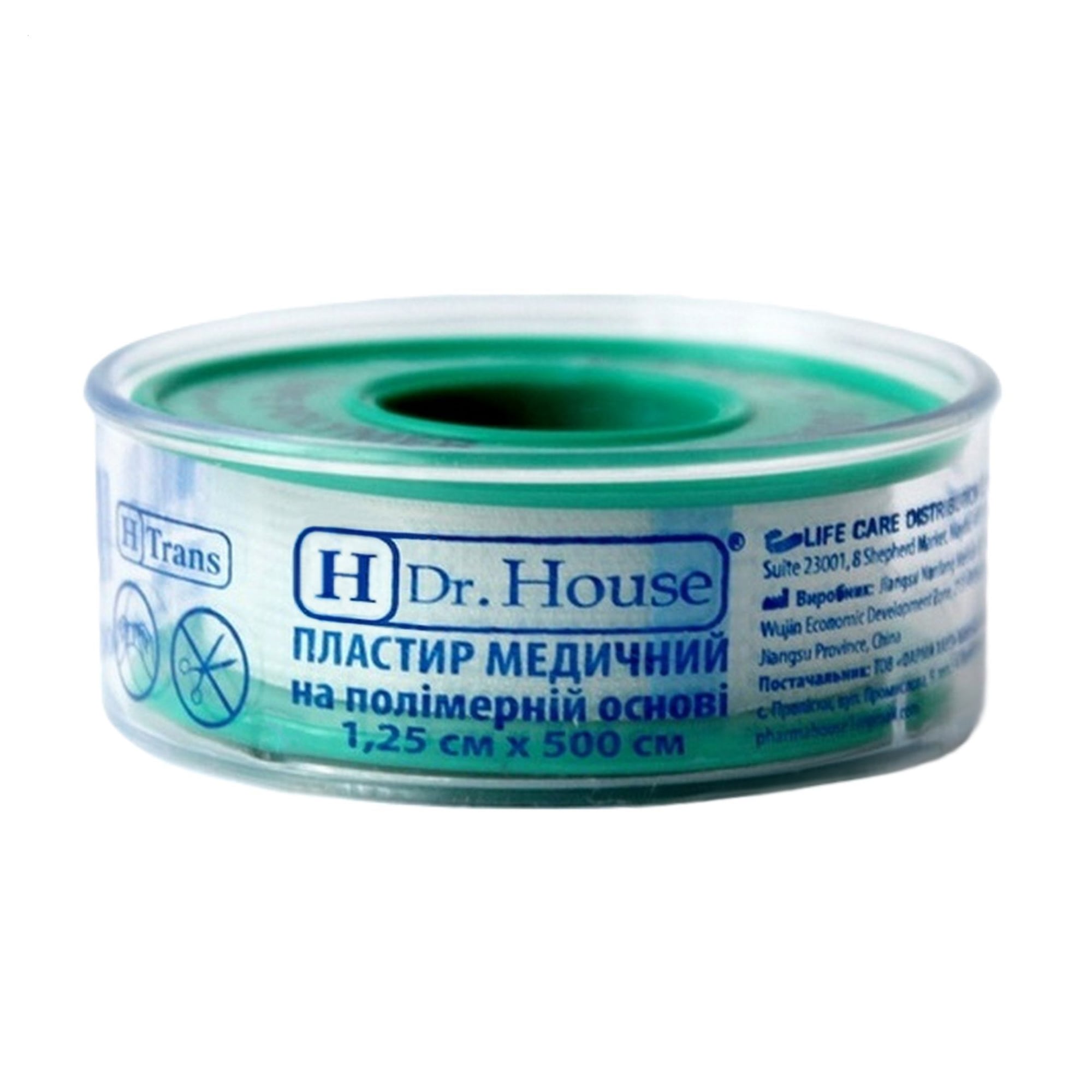 Пластир медичний Dr. House на полімерній основі, 1.25*500 см
