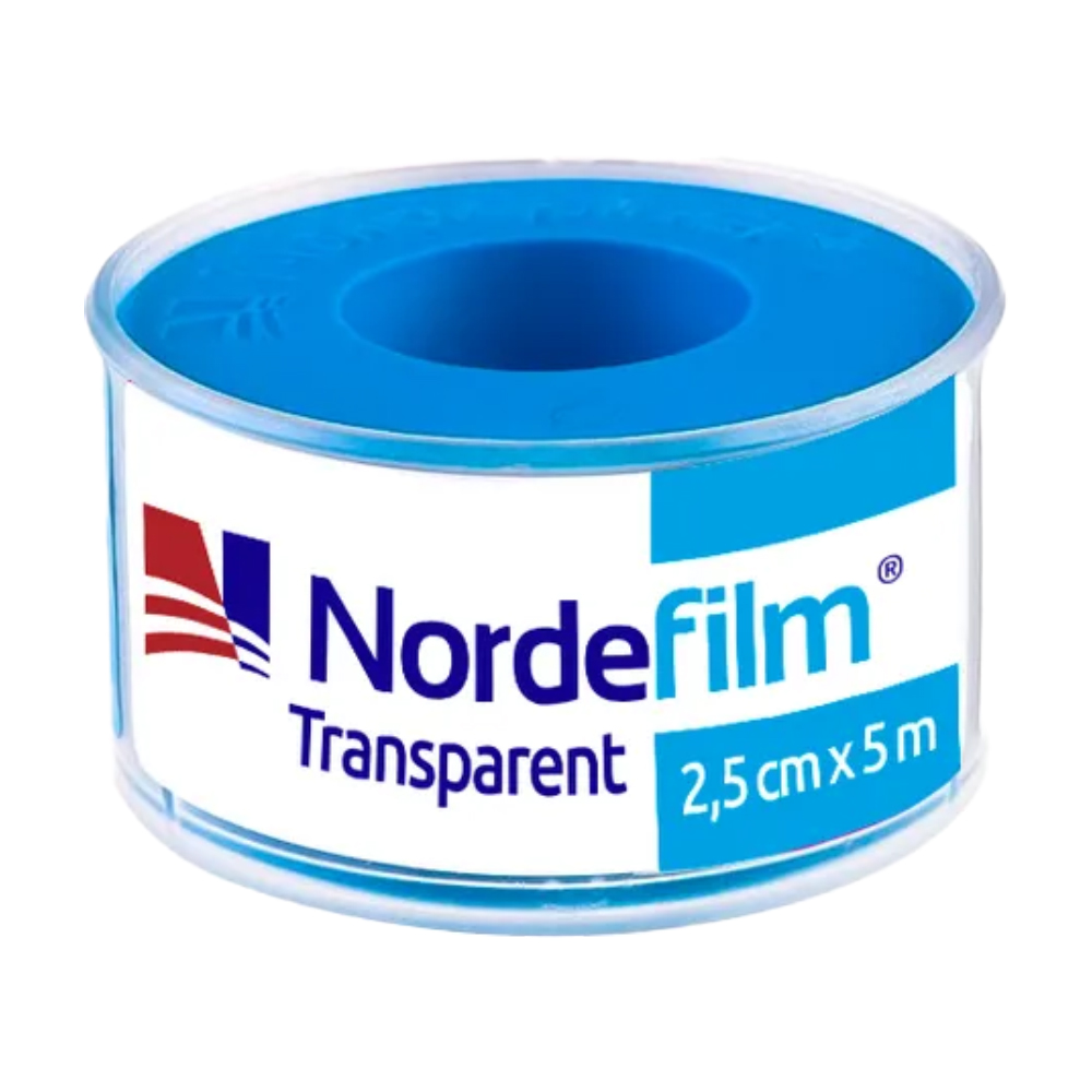 Пластир медичний Nordeplast NordeFilm полiмерний, водостiйкий, 2.5 см*5 м