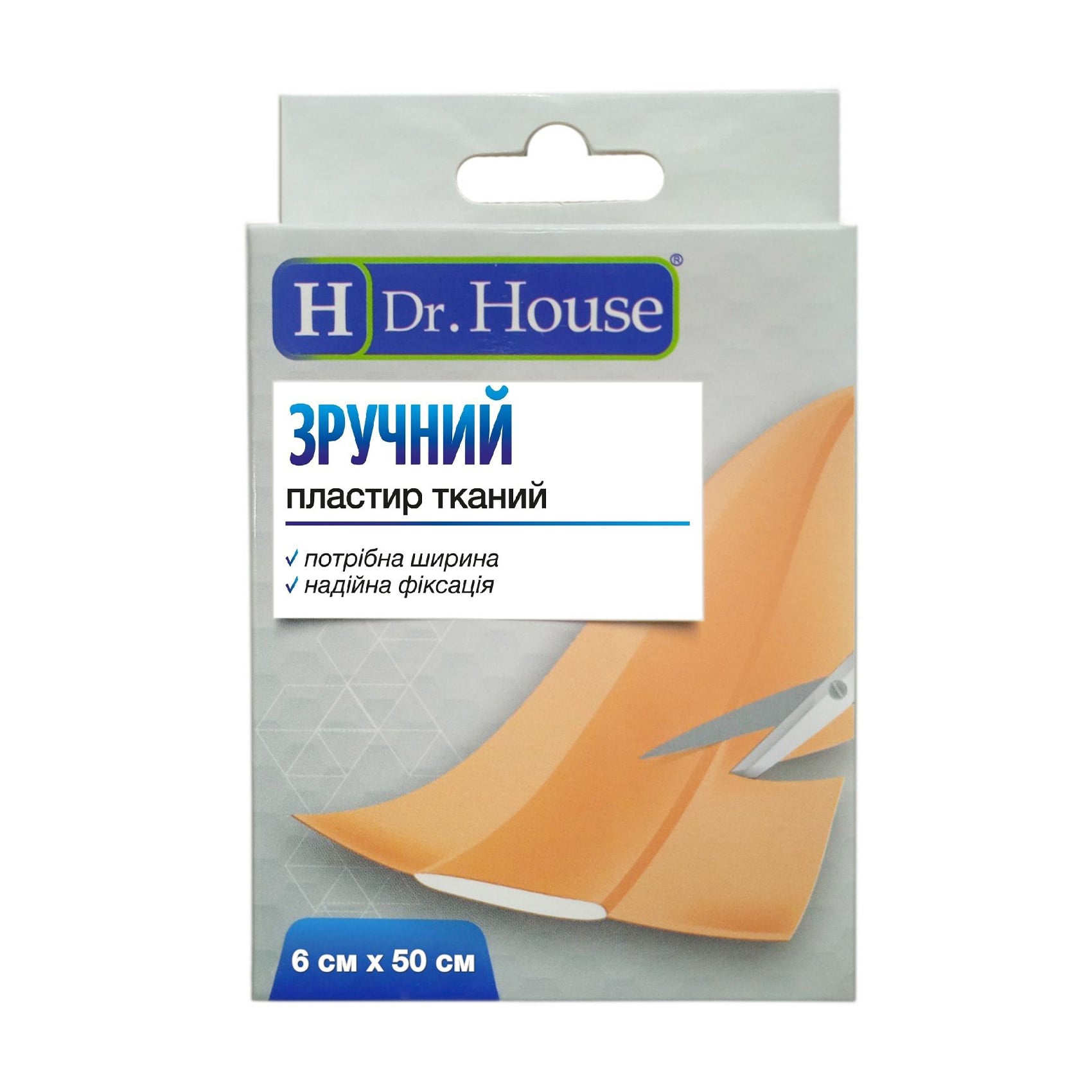 Пластир медичний тканий Dr. House, 6*50 см, 1 шт