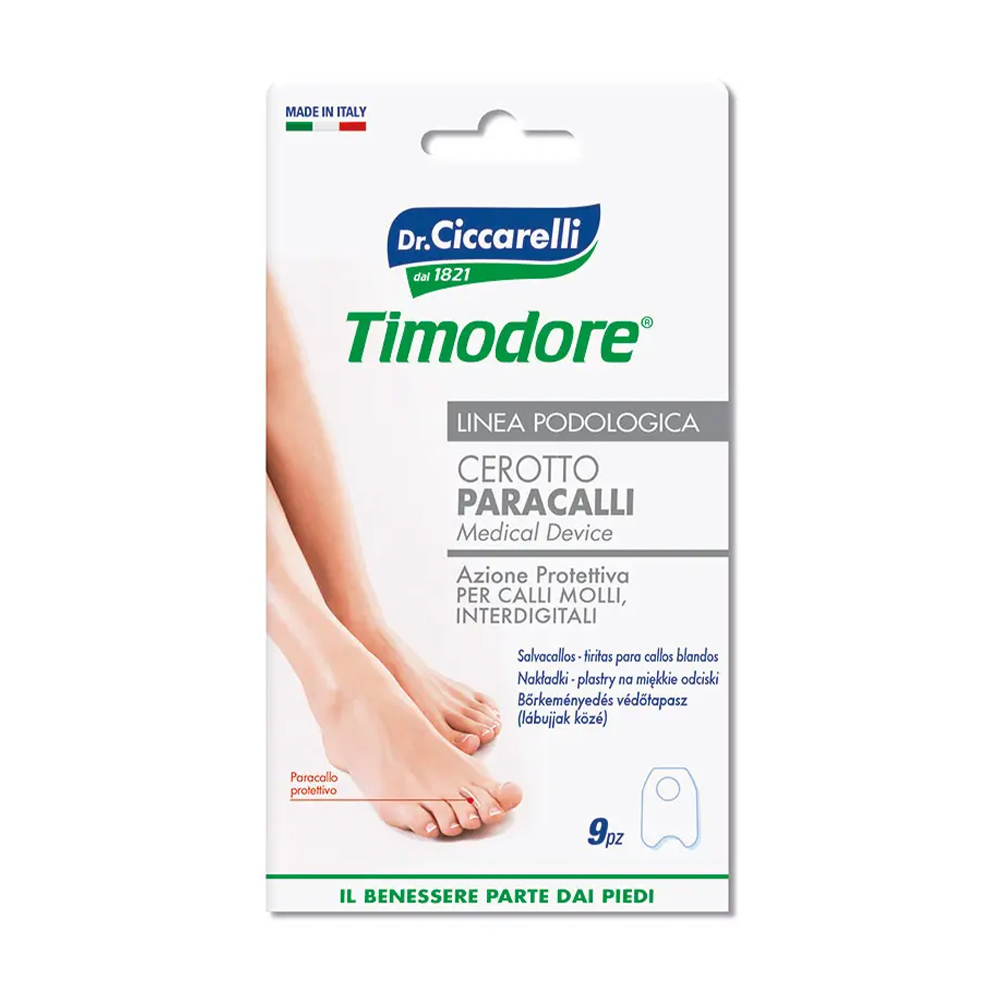 Пластирі для м'яких мозолів між пальцями ніг Dr. Ciccarelli Timodore, 9 шт