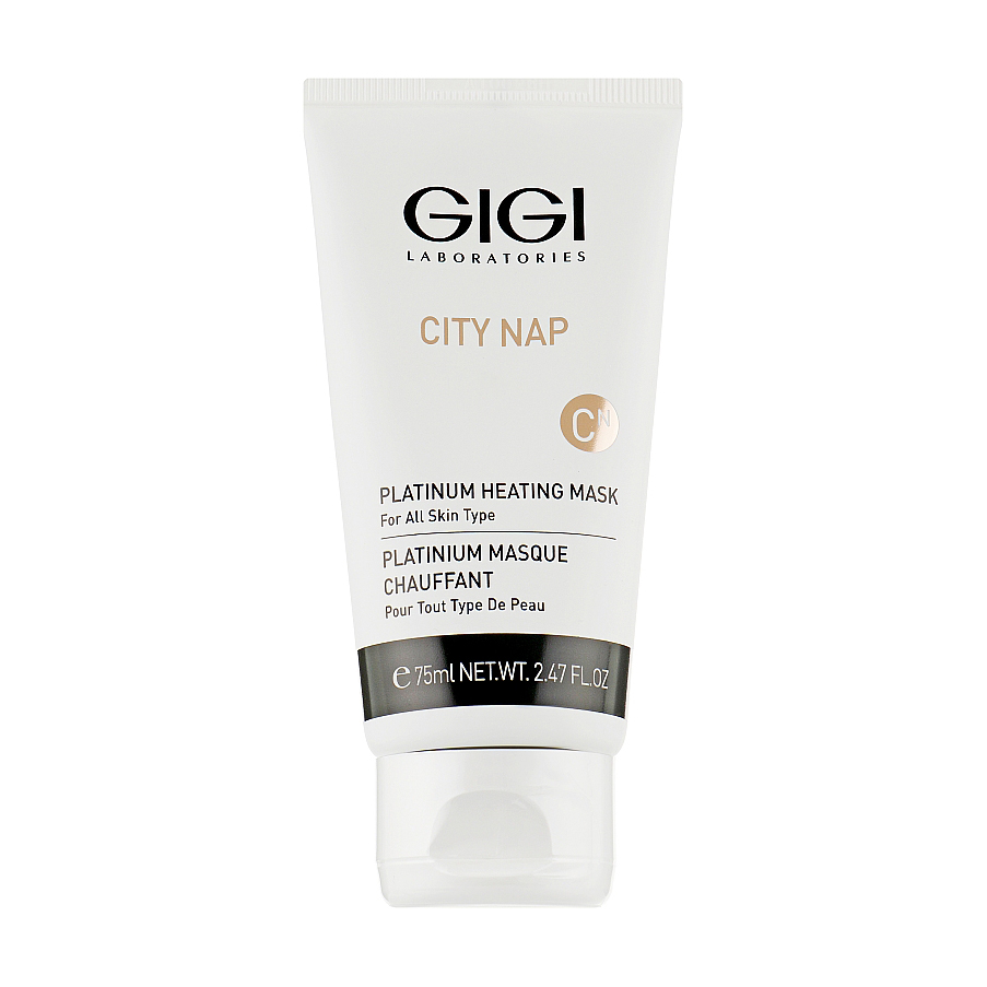 Платинова маска для обличчя та зони декольте Gigi City Nap Platinum Heating Mask для всіх типів шкіри, 75 мл