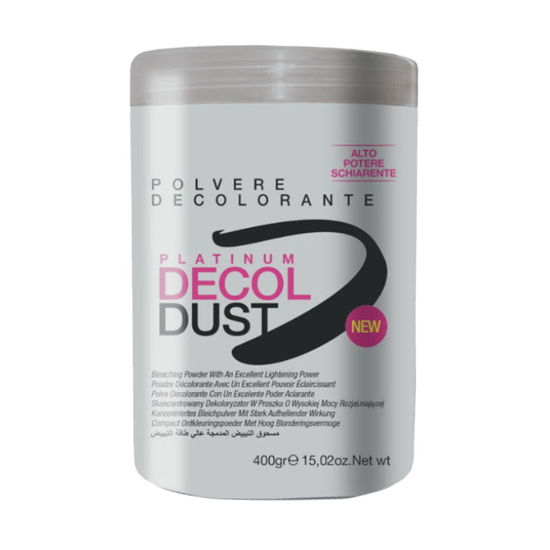 Платинова знебарвлювальна пудра для волосся Bheyse Professional Decoldust Bleaching Powder Platinum з кератином та додатковим захистом, 400 г