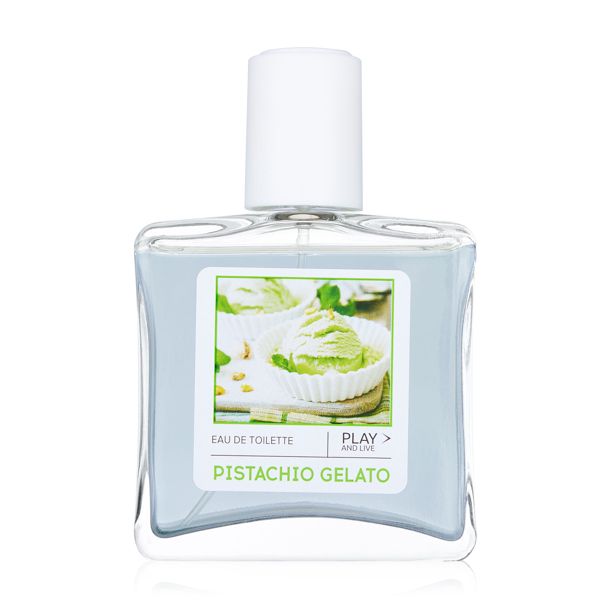 Play and Live Pistachio Gelato Парфумована вода жіноча, 90 мл