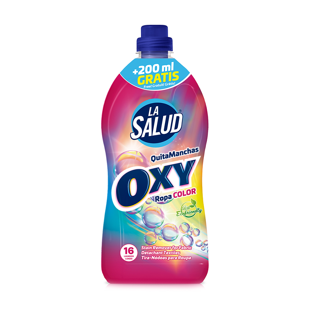 Плямовивідник La Salud Oxy для кольорових тканин, 1.5 л