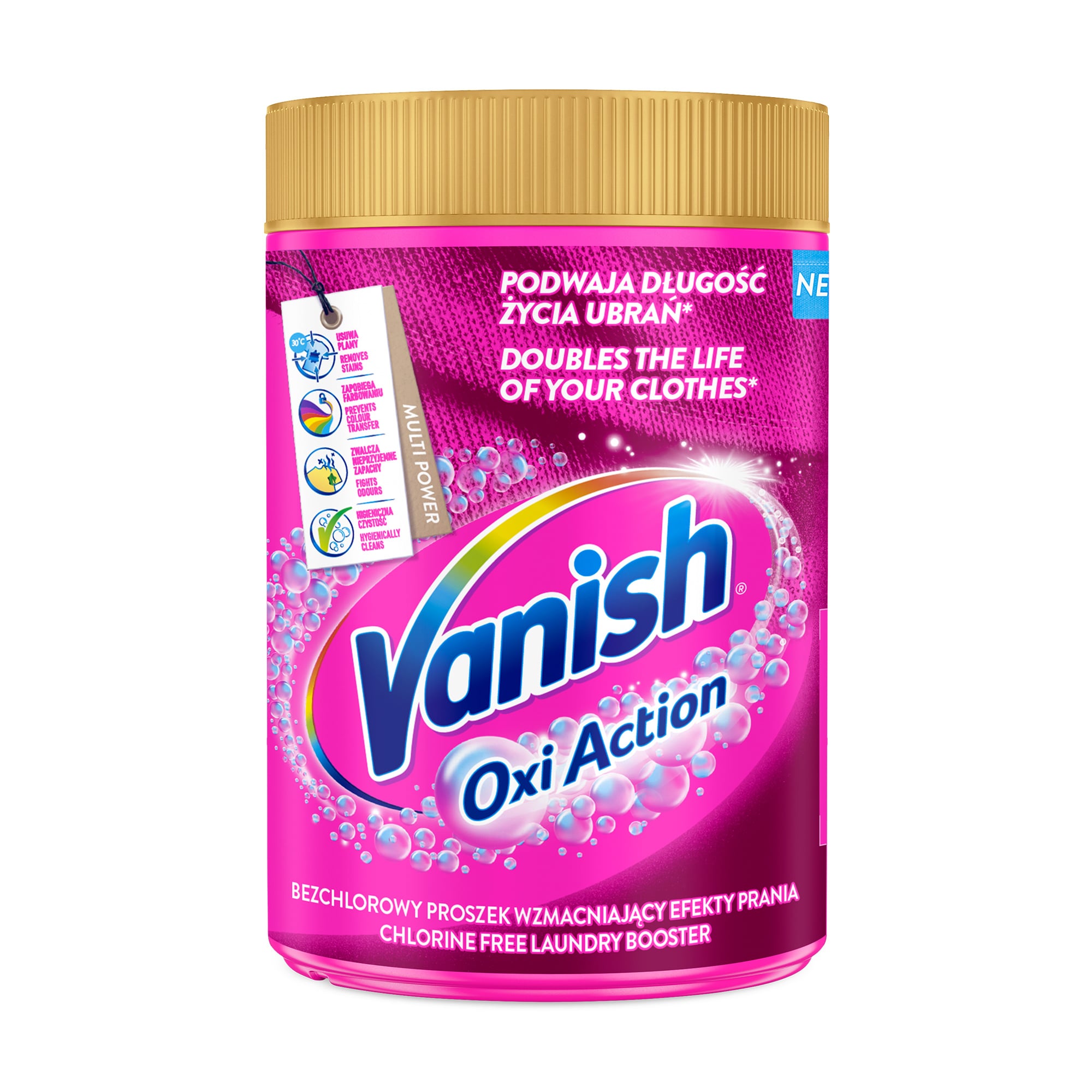 Плямовивідник порошкоподібний Vanish Gold Oxi Action, 625 г