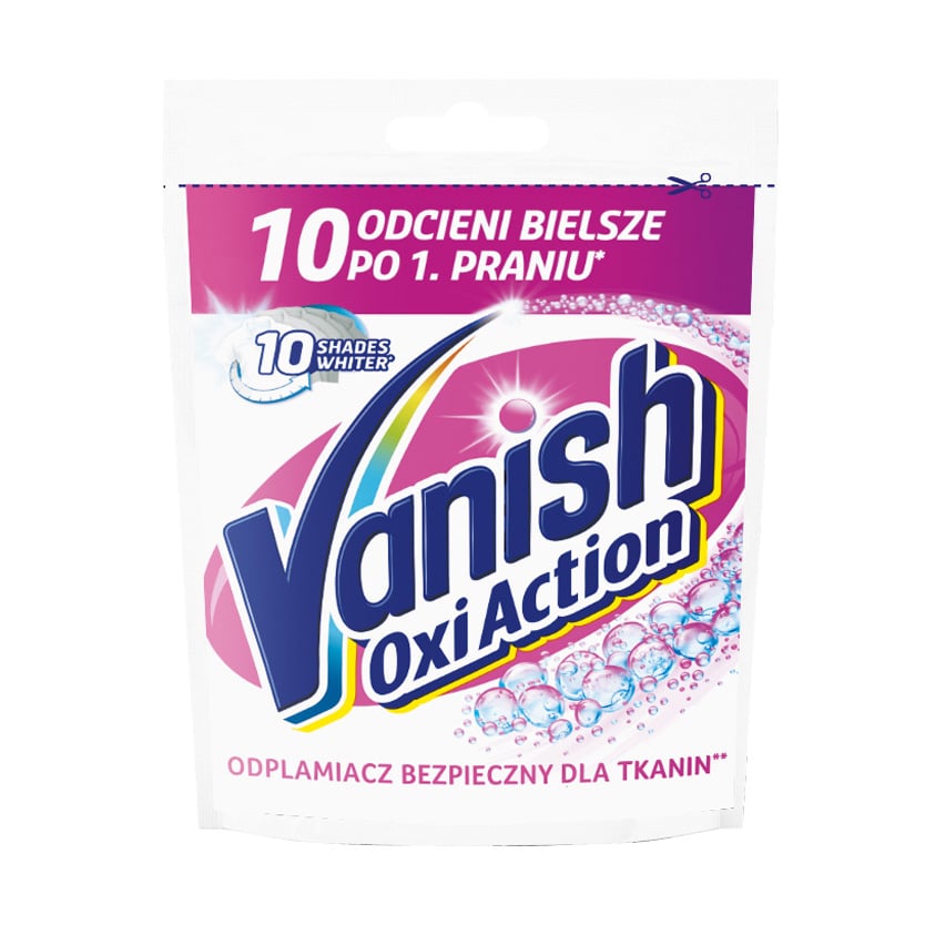 Плямовивідник та відбілювач порошкоподібний Vanish Gold Oxi Action Кришталева білизна, 30 г