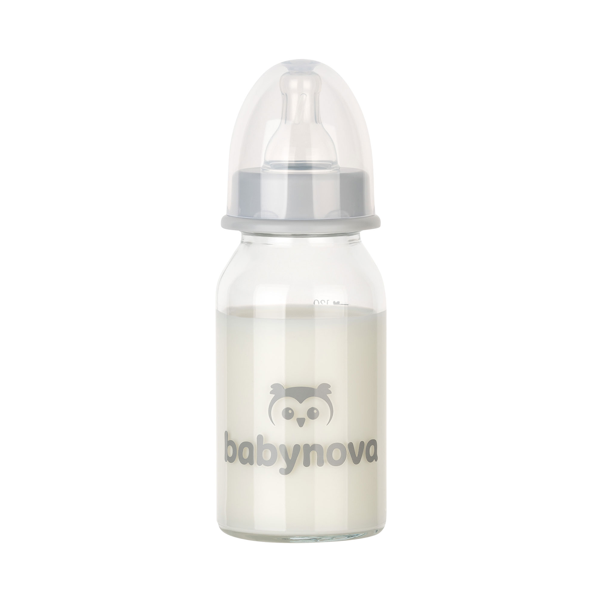 Пляшечка для годування Baby-Nova скляна, 125 мл