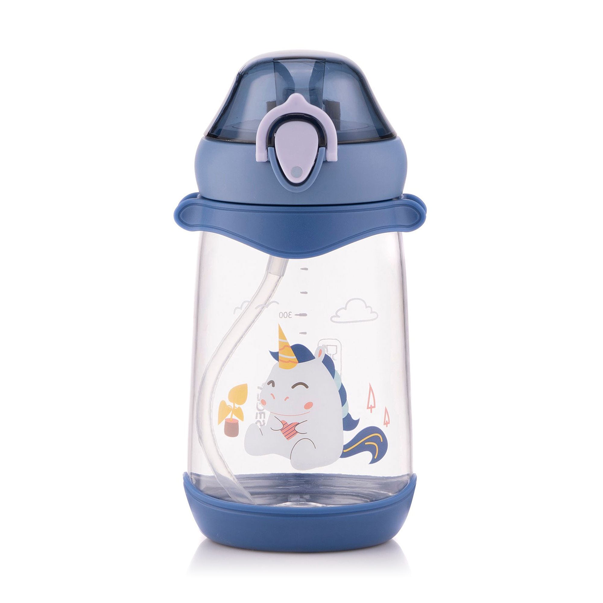 Пляшка для води Ardesto Unicorn дитяча, пластикова, синя, 500 мл (AR2250PU)