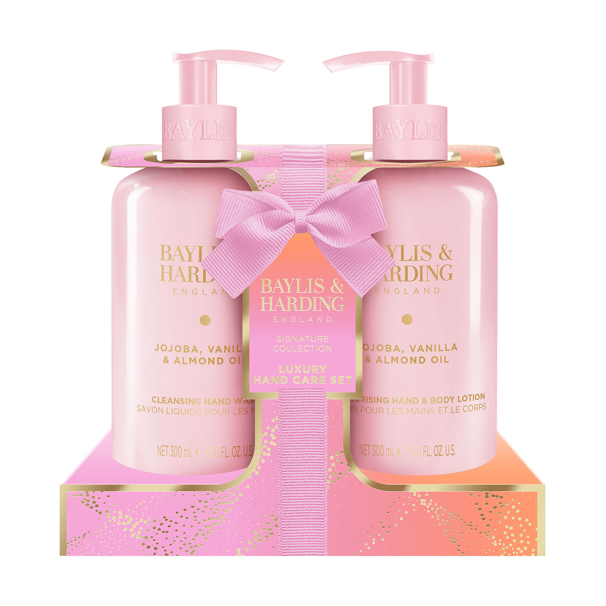Подарунковий набір Baylis &amp; Harding Jojoba, Vanilla &amp; Almond Oil Luxury Hand Care Gift Set (мило, 300 мл + лосьйон, 300 мл)