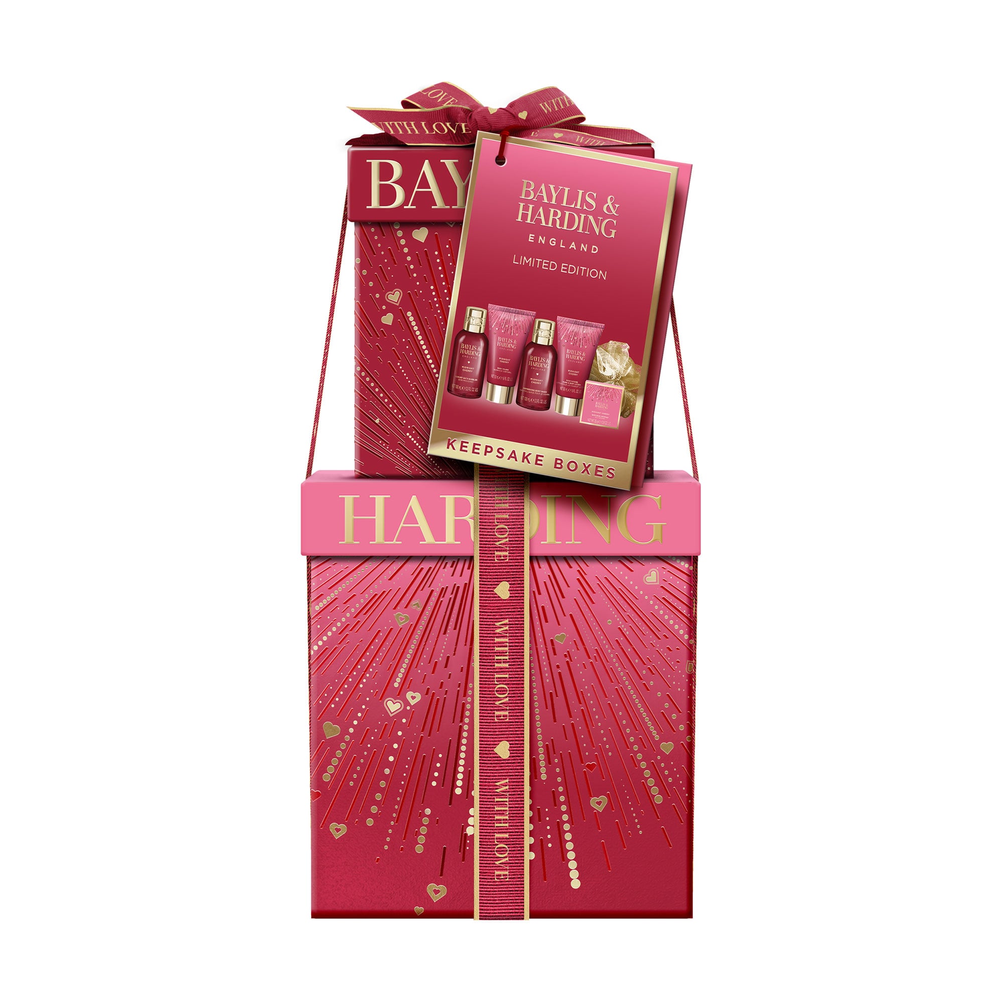 Подарунковий набір Baylis &amp; Harding Midnight Cherry Luxury Pamper Present Gift Set, 6 продуктів