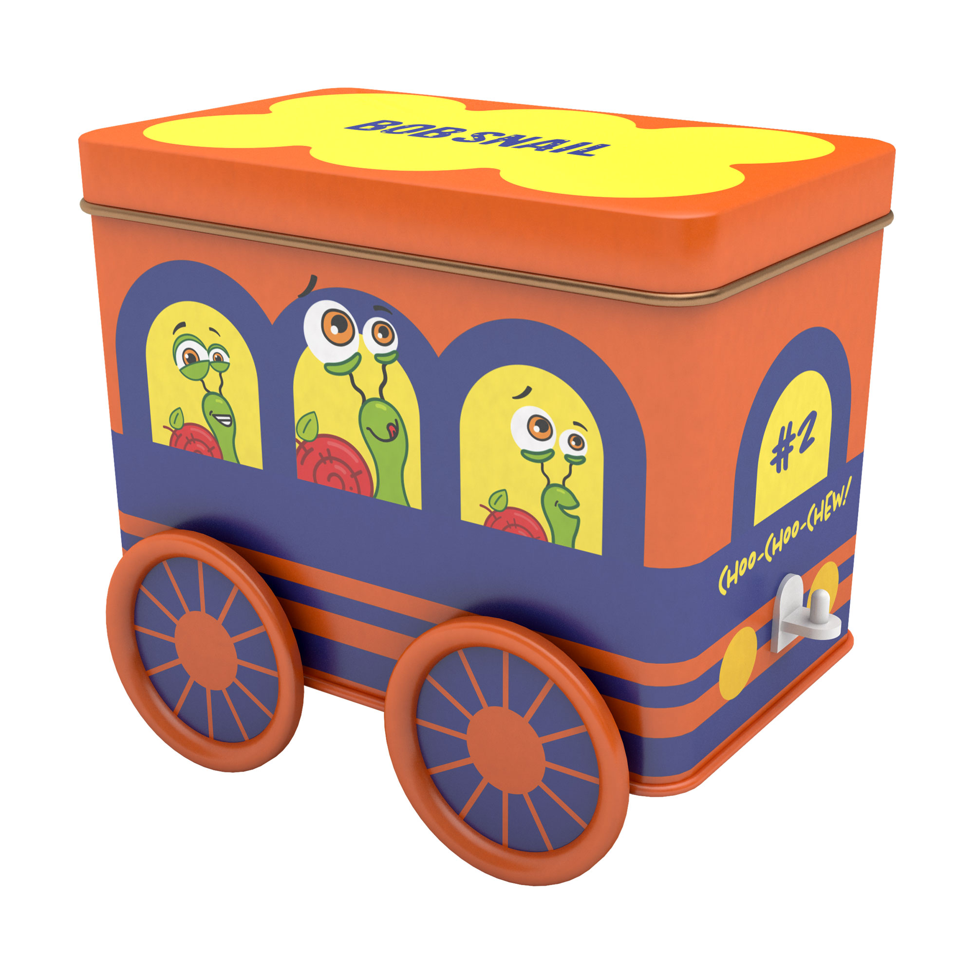 Подарунковий набір Bob Snail Snack Track вагон 2 (роли, 8*10 г + мармелад, 3*9 г + колекційна іграшка, 1 шт + стікерпак, 1 шт + квиток, 1 шт)