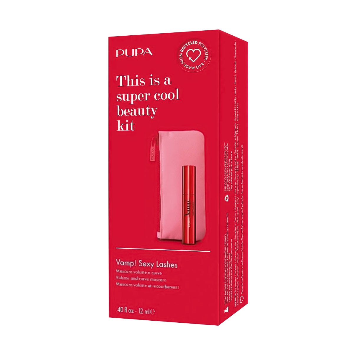 Подарунковий набір декоративної косметики Pupa Vamp! Sexy Lashes (туш для вій, 12 мл + косметичка)