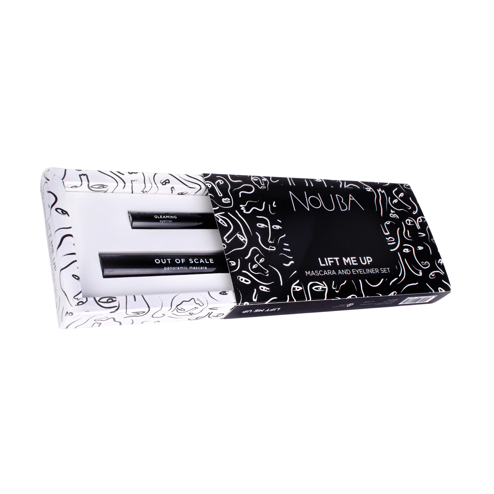 Подарунковий набір для макіяжу очей NoUBA Lift Me Up (туш для вій, 12 мл + підводка для очей, 4 мл)