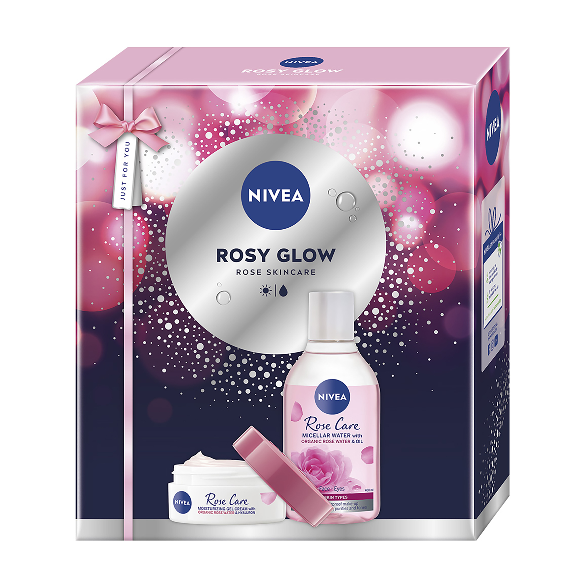 Подарунковий набір для обличчя NIVEA  Rosy Glow (крем, 50 мл + міцелярна вода, 400 мл)