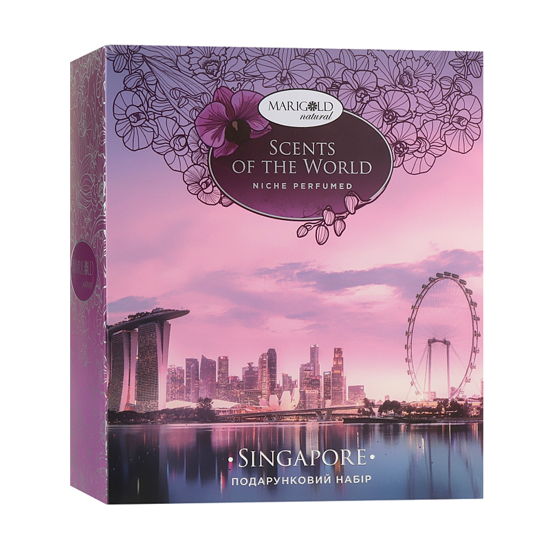 Подарунковий набір Marigold Natural Scents Of The World Singapore (гель для душу, 250 мл + лосьйон для тіла, 250 мл)