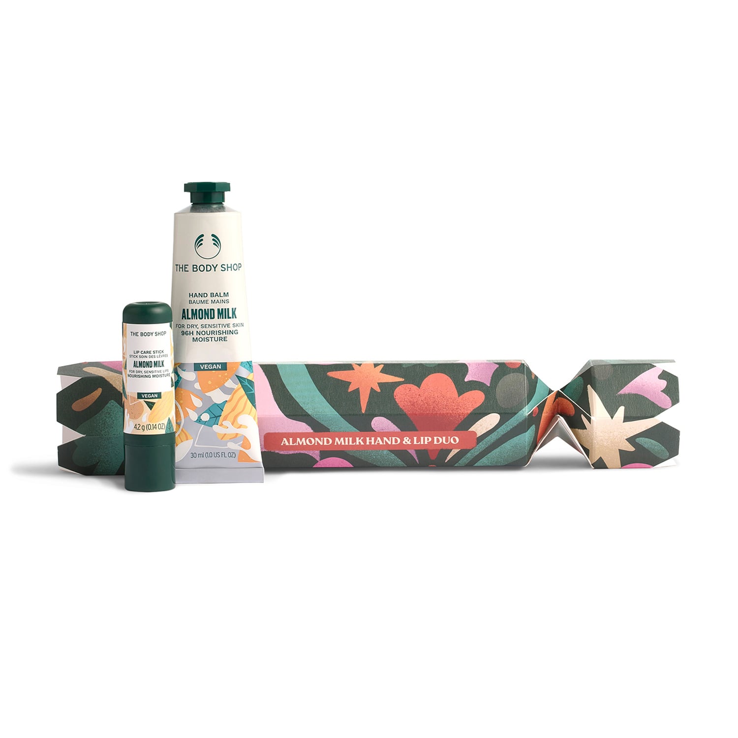 Подарунковий набір The Body Shop Almond Milk Hand &amp; Lip Duo (бальзам для рук, 30 мл + бальзам для губ, 4.2 г)