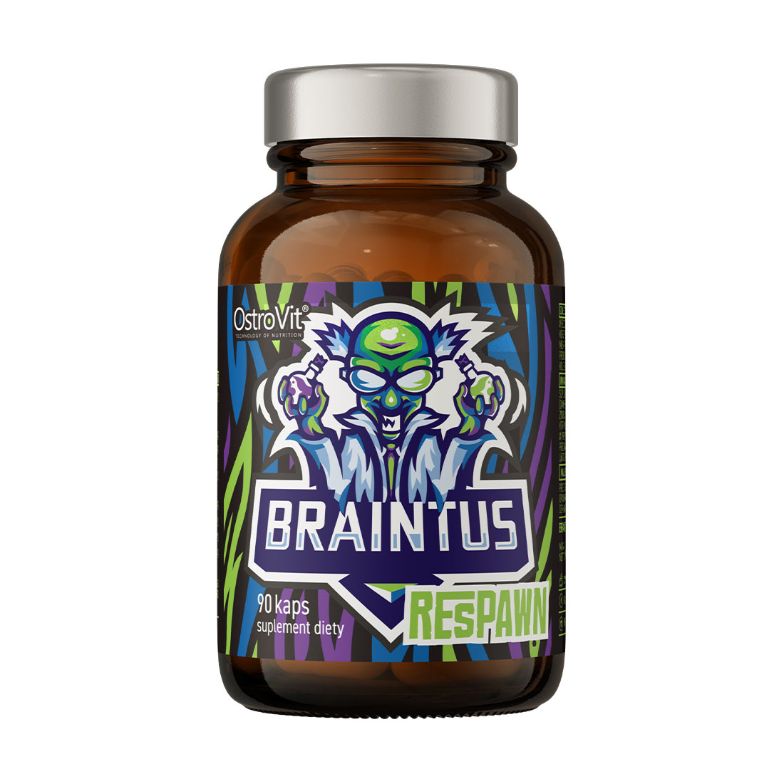 Покращення когнітивних функцій OstroVit Braintus Respawn, 90 капсул