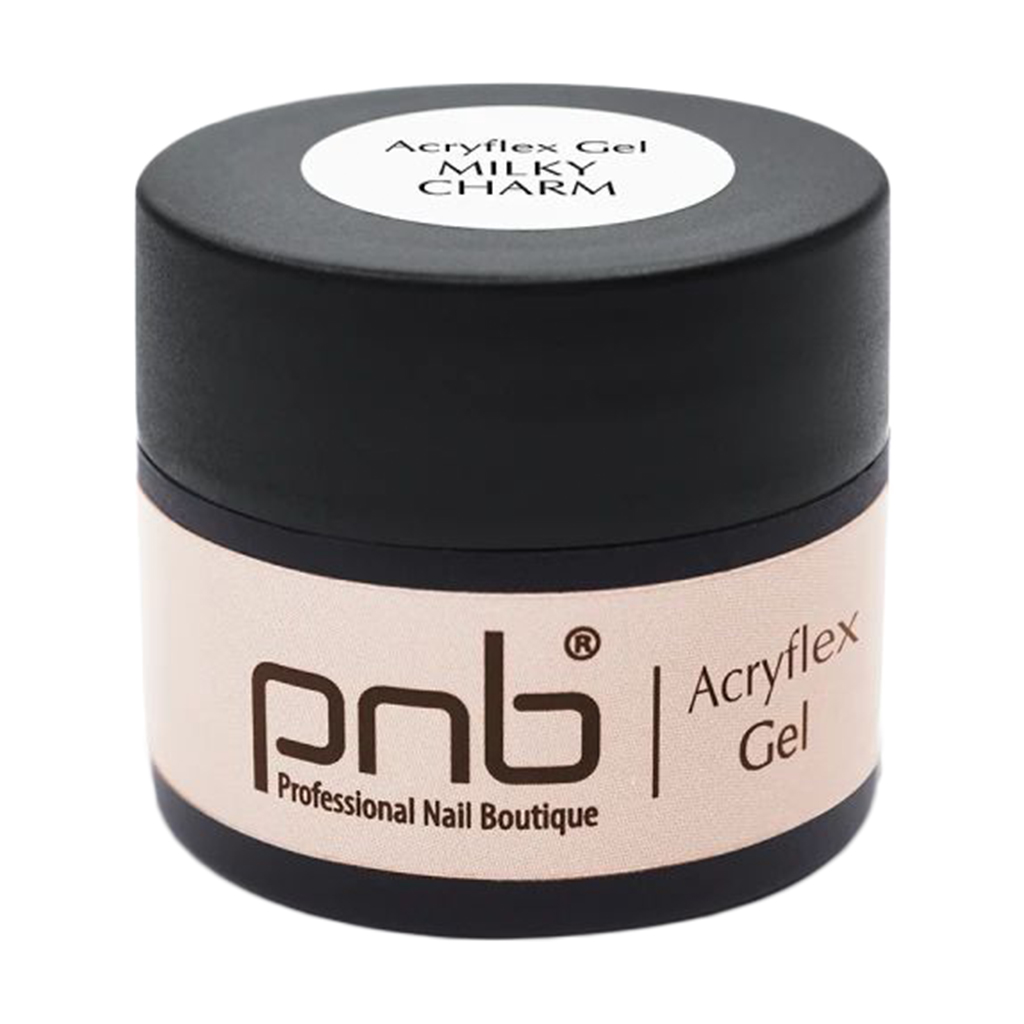 Полігель для нарощування нігтів PNB Acryflex Gel, Milky Charm, 15 мл