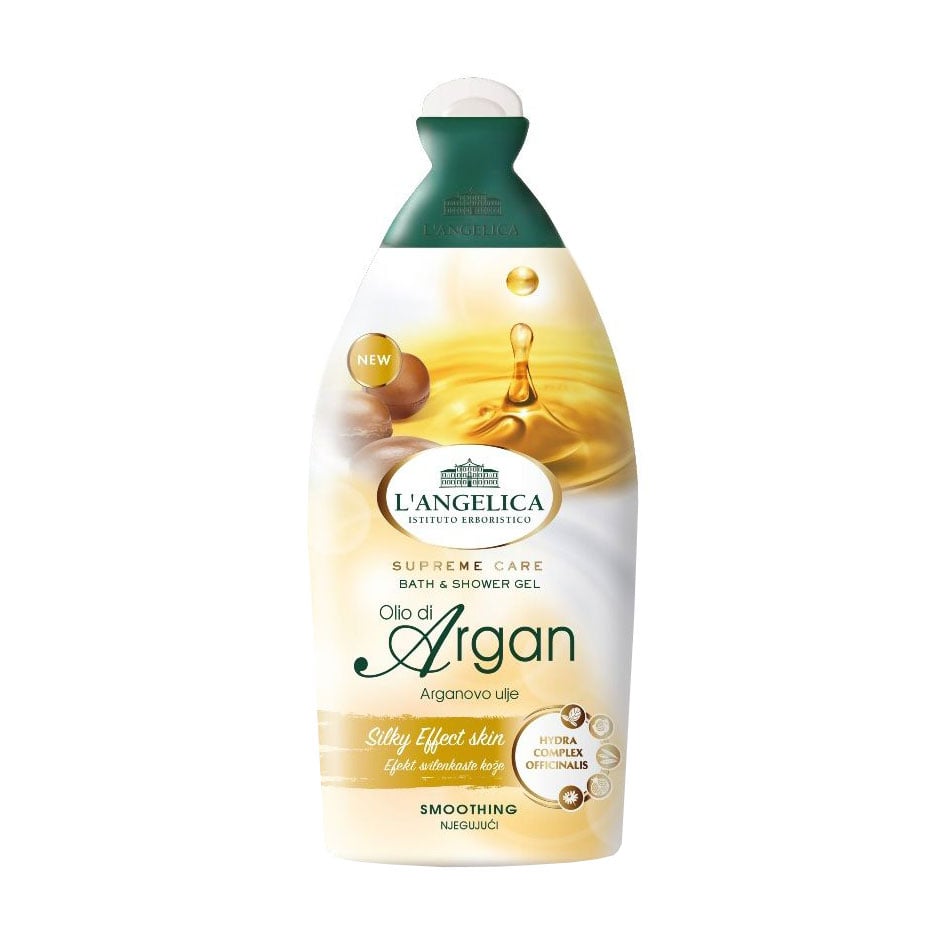 Пом'якшувальний гель для душу та ванни L'angelica Supreme Care Bath &amp; Shower Gel з аргановою олією, 500 мл