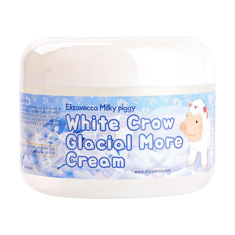 Повітряний крем для обличчя Elizavecca Milky Piggy White Crow Glacial More Сream освітлювальний, 100 мл