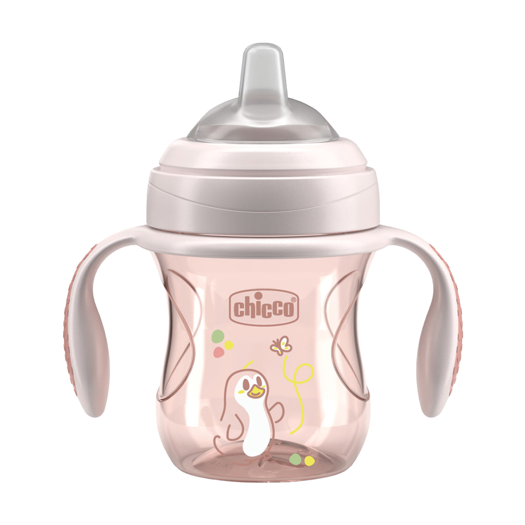 Поїльник Chicco Transition Cup з м'яким носиком, від 4 місяців, рожевий, 200 мл (06911.15)