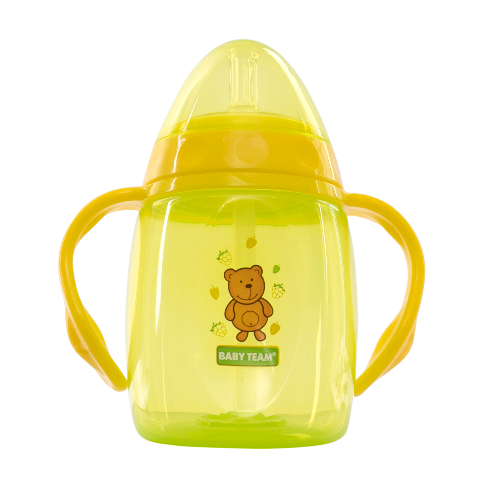 Поїльник із трубочкою та ручками Baby Team від 10 місяців, 250 мл (5003)