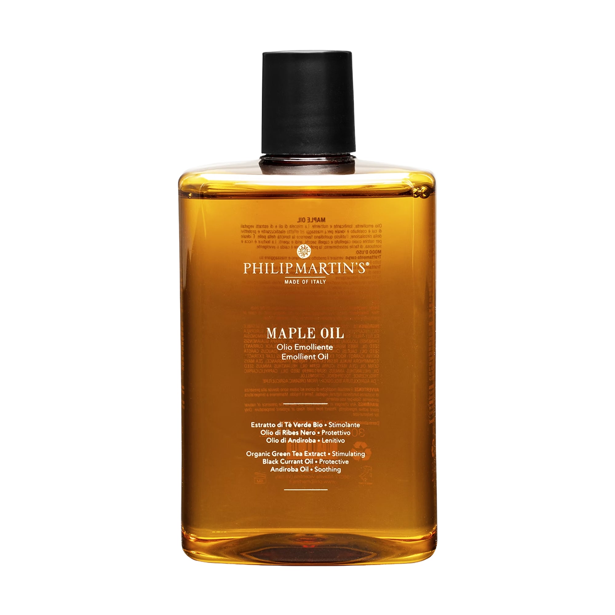 Поживна та регенерувальна масажна олія для тіла Philip Martin's Maple Body Emollient Oil, 300 мл
