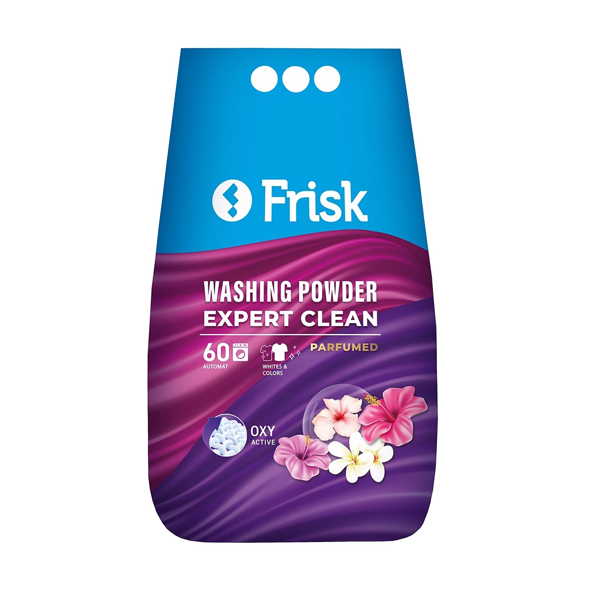 Пральний порошок Frisk Expert Clean Parfumed автомат, 60 циклів прання, 5 кг