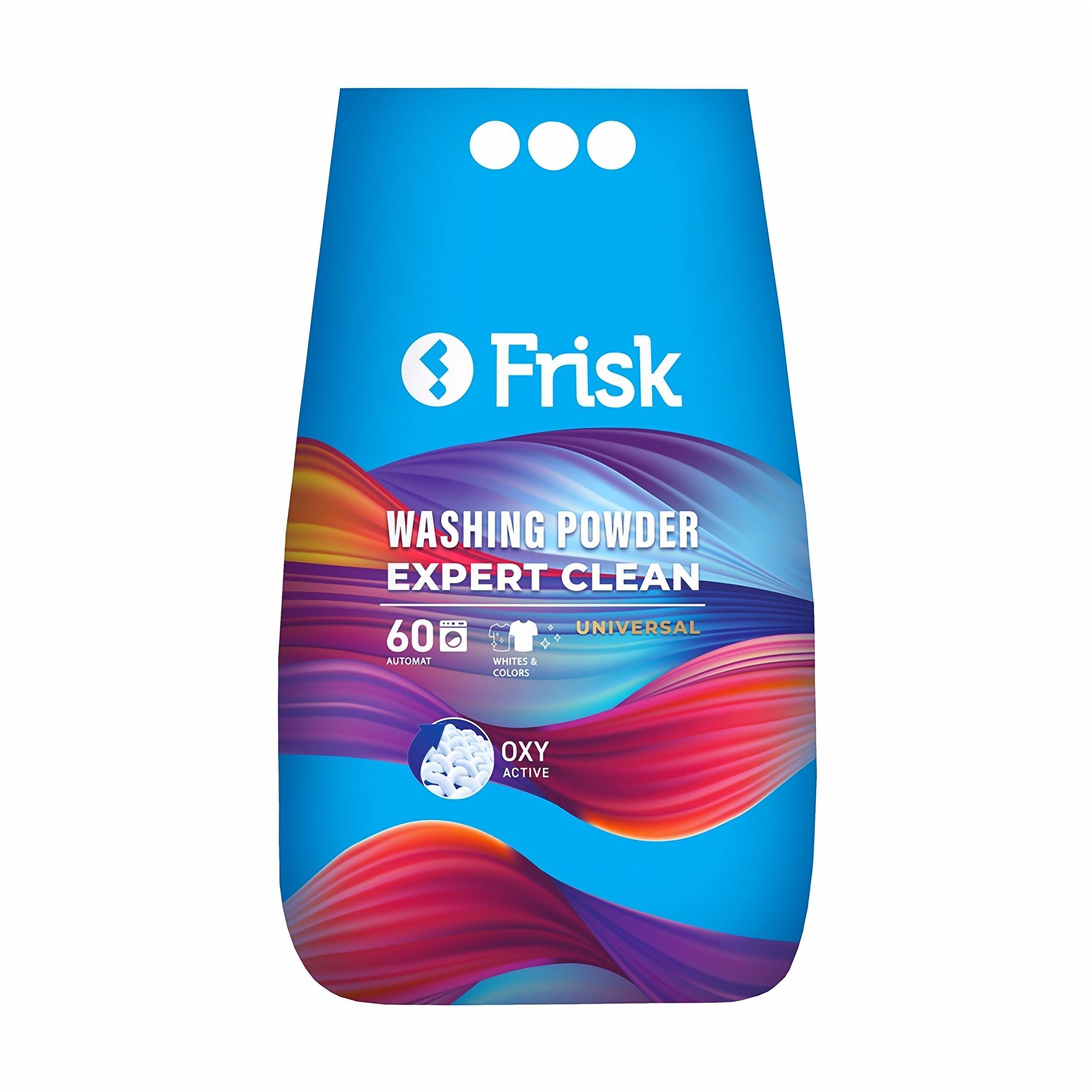 Пральний порошок Frisk Expert Clean Universal автомат, 60 циклів прання, 5 кг