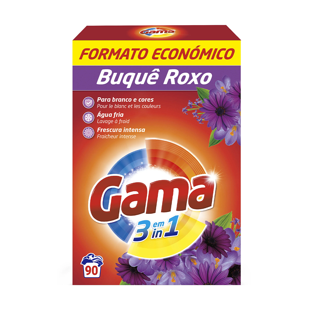 Пральний порошок Gama Фіолетовий букет, 90 циклів прання, 4.95 кг