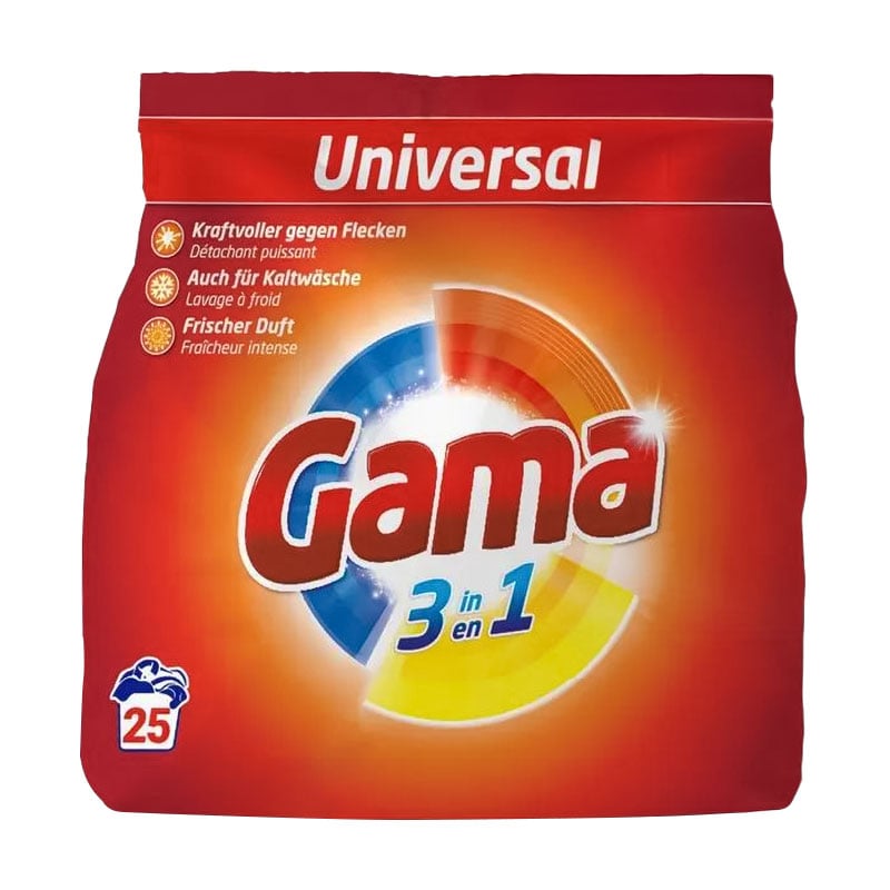 Пральний порошок Gama Universal, 25 циклів прання, 1.5 кг