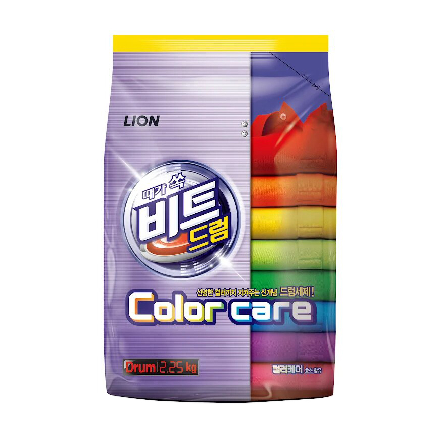 Пральний порошок Lion Beat Drum Color Care для кольорової білизни, 2.25 кг