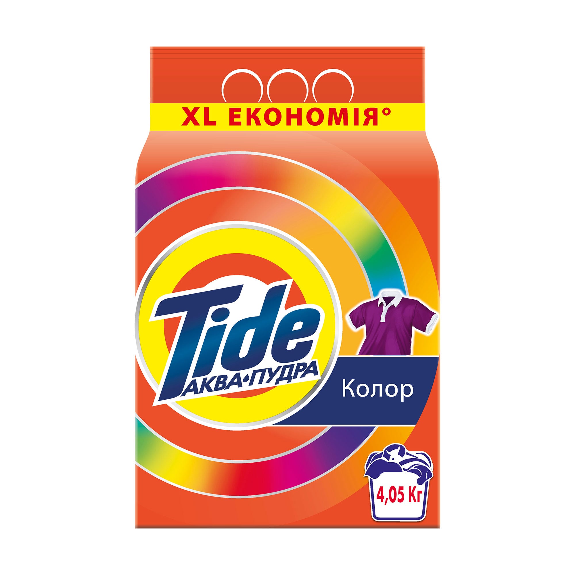 Пральний порошок Tide Аква-Пудра Color, 27 циклів прання, 4.05 кг