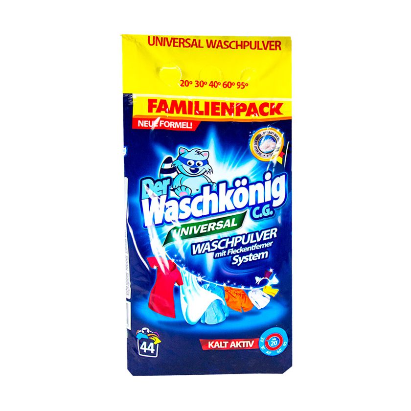 Пральний порошок Waschkonig Universal, 44 циклів прання, 3.036 кг