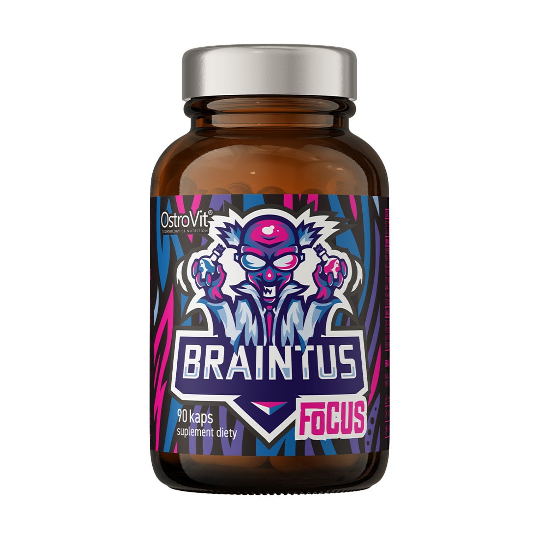 Правильна робота мозку OstroVit Braintus Focus, 90 капсул