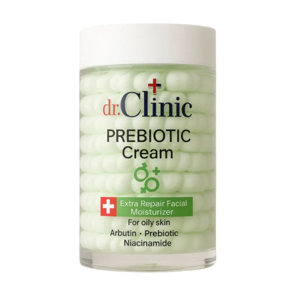 Пребіотичний крем для обличчя Dr.Clinic Prebiotic Cream Extra Repair Facial Moisturizer для жирної шкіри, 100 мл