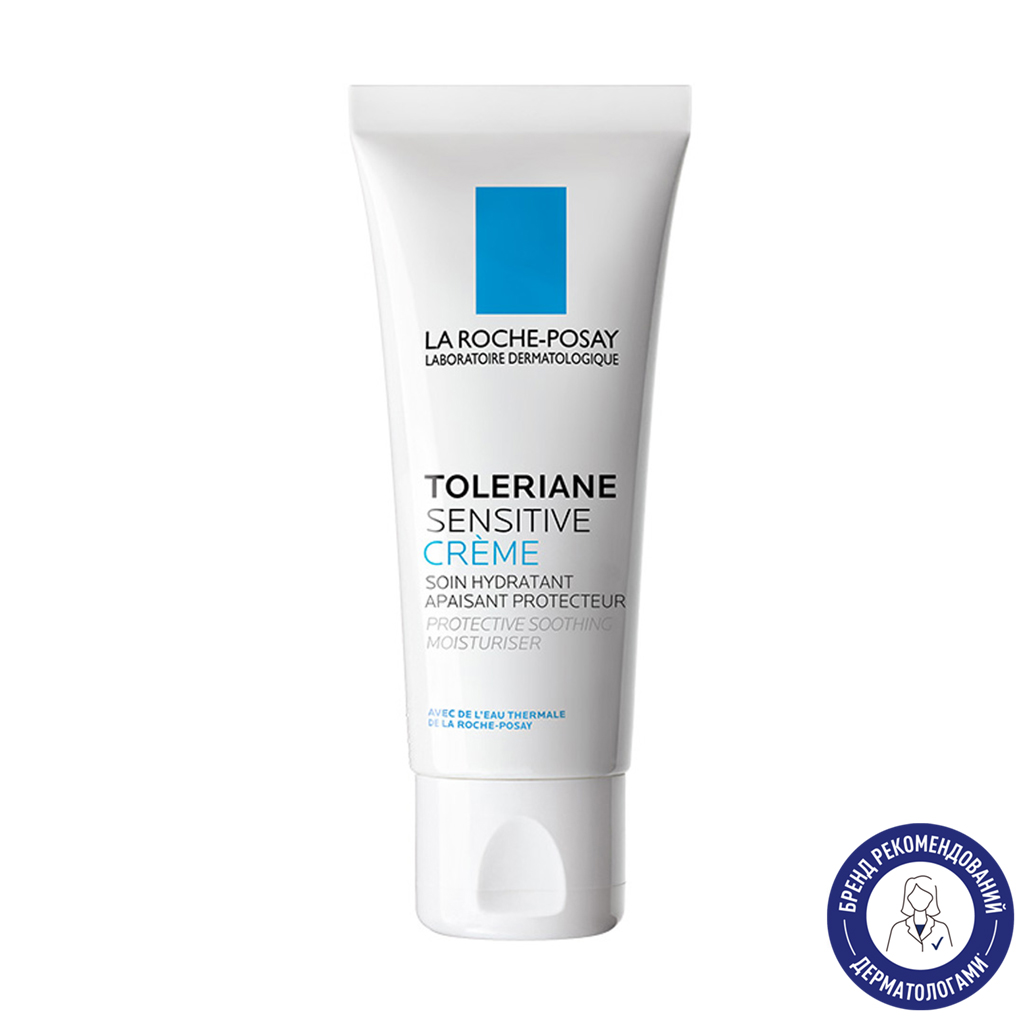 Пребіотичний зволожувальний крем для обличчя La Roche-Posay Toleriane Sensitive для нормальної та комбінованої чутливої шкіри, 40 мл