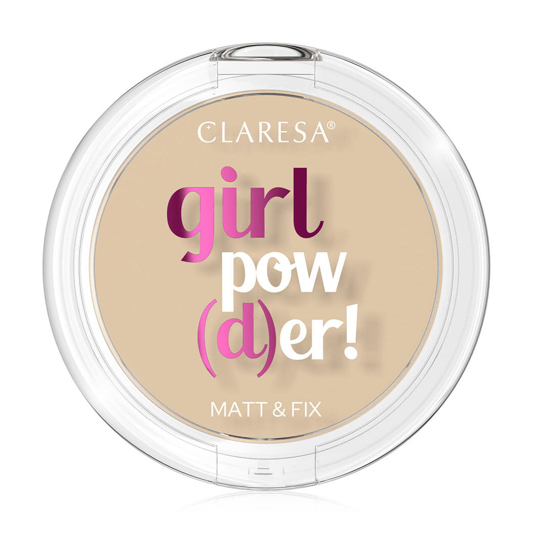 Пресована пудра для обличчя Claresa Girl Pow(D)er! Pressed Powder 02 Natural Beige, 12 г