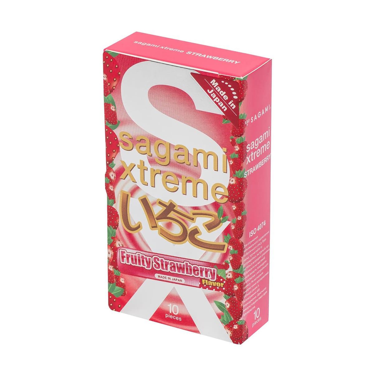 Презервативи латексні Sagami Xtreme Fruity Strawberry, 10 шт