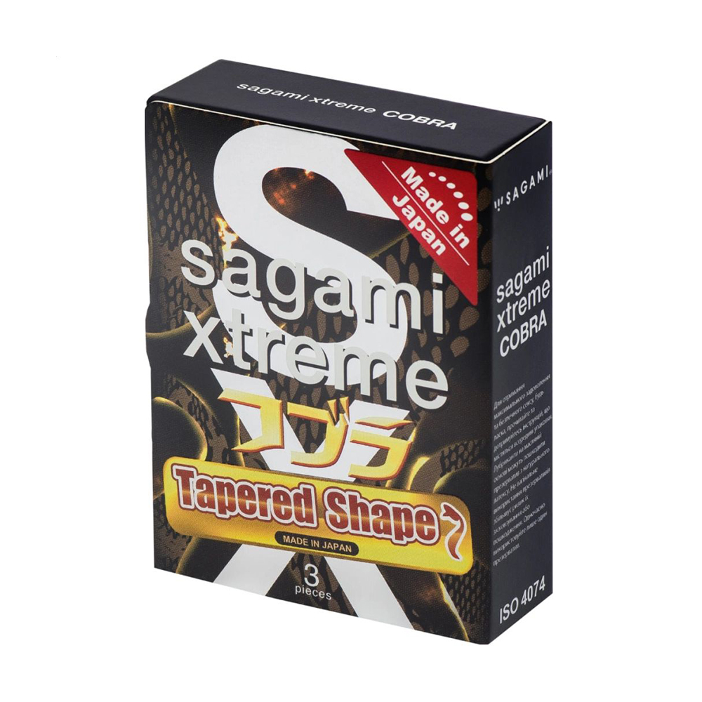 Презервативи латексні Sagami Xtreme Tapered Shape, 3 шт