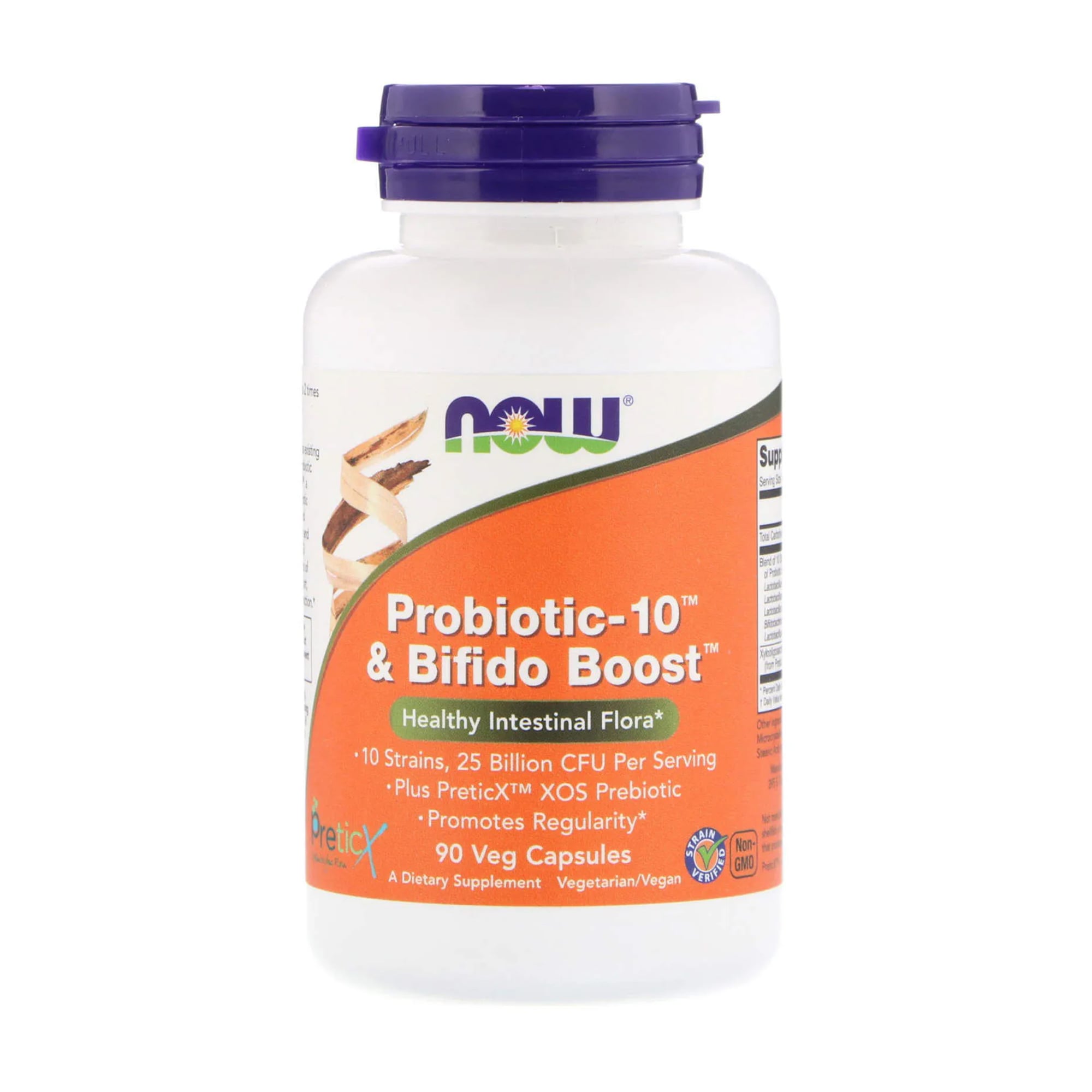 Пробіотик-10 NOW foods Probiotic-10, 25 млрд КУО, 90 вегетаріанських капсул