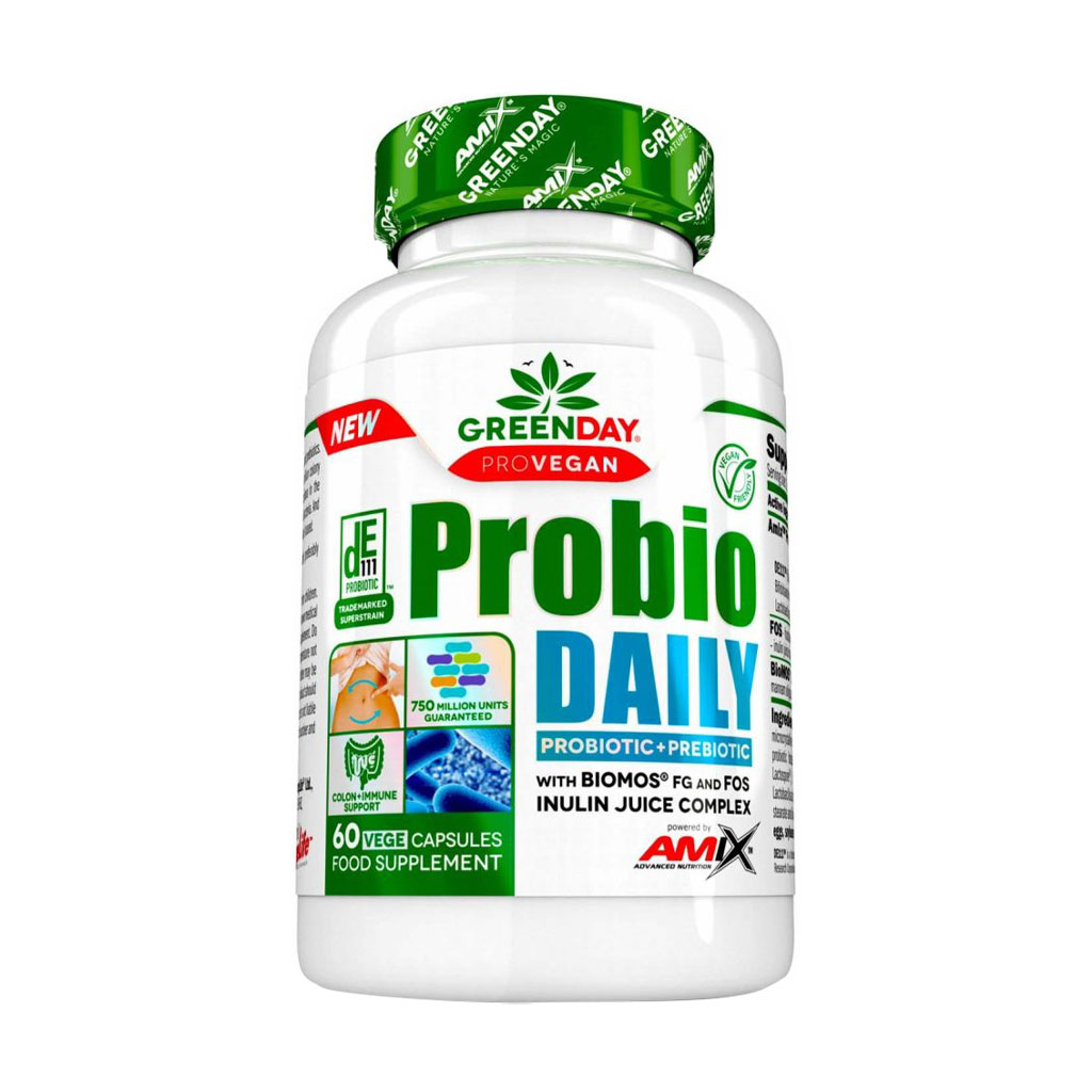 Пробіотик Amix Nutrition GreenDay ProVegan Probio Daily, 60 вегетаріанських капсул