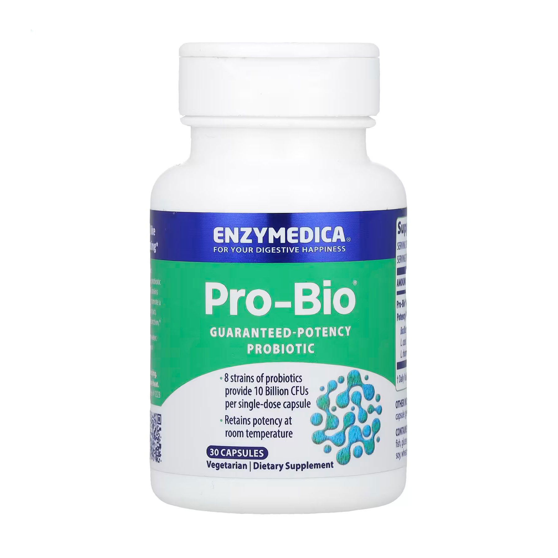 Пробіотик Enzymedica Pro-Bio 10 млрд, 30 капсул