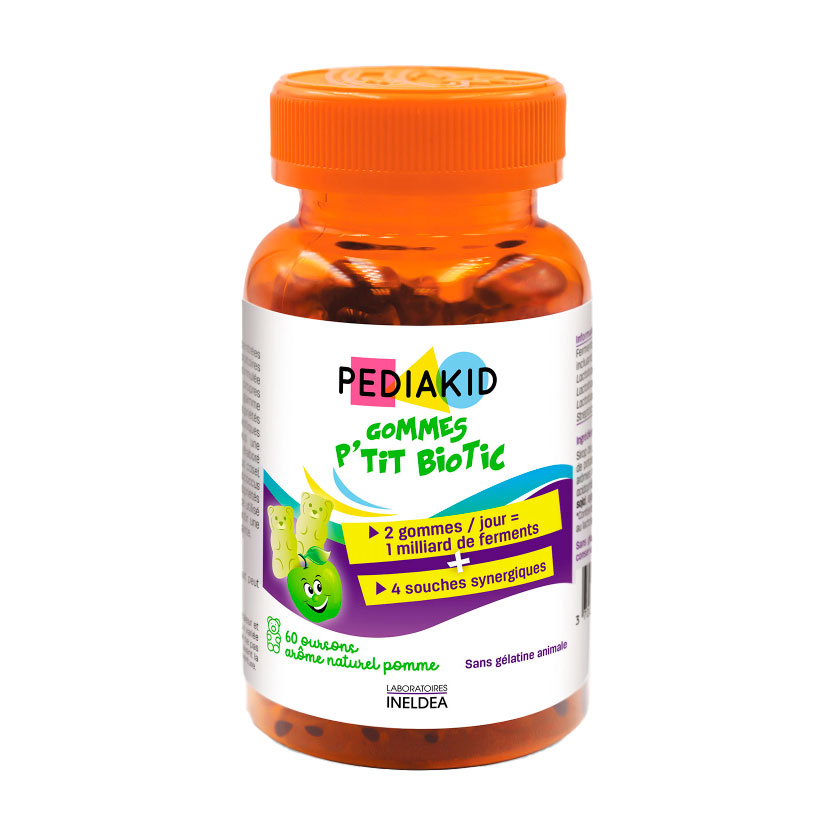 Пробіотики для дітей Pediakid Radiergummis Probiotischen, 60 жувальних цукерок